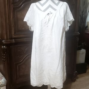 Beachy Scalloped Trimmed Dress